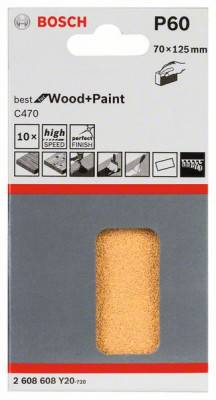Будкрам купити 10 шліфлистів C470 Best for Wood + Paint 70x125мм K60 10 шліфлистів C470 Best for Wood + Paint 70x125мм K60 1_small