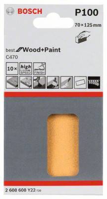 Будкрам купити 10 шліфлистів C470 Best for Wood + Paint 70x125мм K100 10 шліфлистів C470 Best for Wood + Paint 70x125мм K100 1_small