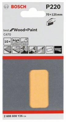 Будкрам купити 10 шліфлистів C470 Best for Wood + Paint 70x125мм K220 10 шліфлистів C470 Best for Wood + Paint 70x125мм K220 1_small