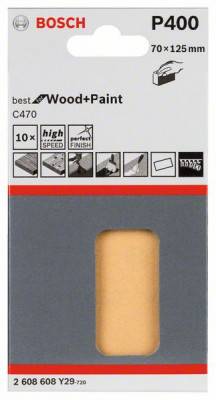 Будкрам купити 10 шліфлистів C470 Best for Wood + Paint 70x125мм K400 10 шліфлистів C470 Best for Wood + Paint 70x125мм K400 1_small