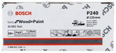 Будкрам купити 50 Шліфкруги M480 на сітчастій основі Ø125 K240