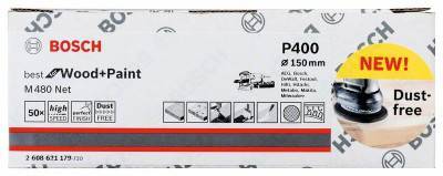 Будкрам купити 50 Шліфкруги M480 на сітчастій основі Ø150 K400