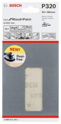 Будкрам купити 10 шліфлистів M480 на сітчастій основі 93x186 K320