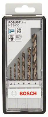 Будкрам купить Набор сверл HSS-Co 6 шт Robust Line D2-8