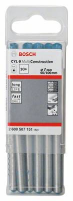 Будкрам купити 10 Свердел CYL-9 універсальне 7x60x100мм