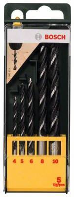 Будкрам купить Набор спиральных сверл по дереву 5 шт D4-10