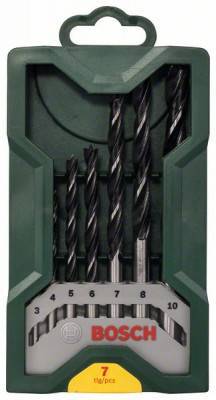 Будкрам купить Набор спиральных сверл по дереву 7 шт Mini X-Line D3-10