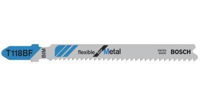 Будкрам купить 100 Лобзиковых ПИЛОК T 118 BF Flexible for Metal, BIM