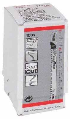 Будкрам купить 100 Лобзиковых ПИЛОК T 101 B Clean for Wood, HCS 100 Лобзиковых ПИЛОК T 101 B Clean for Wood, HCS 2