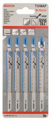 Будкрам купить 5 Лобзиковая пилка T 318 AF Flexible for Metal, BIM