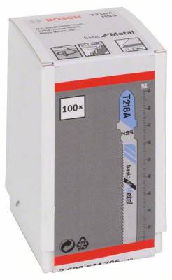 Будкрам купить 100 Лобзиковая пилка T 218 А Basic for Metal, HSS 100 Лобзиковая пилка T 218 А Basic for Metal, HSS 2