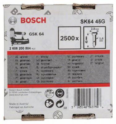 Будкрам купить 2500 ШТИФТОВ ДЛЯ GSK 64. SK64 45G 2500 ШТИФТОВ ДЛЯ GSK 64. SK64 45G 2