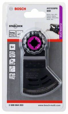 Будкрам купить 5 Starlock BIM пильных полотен Dual-Tec 53x40 мм AYZ 53 BPB
