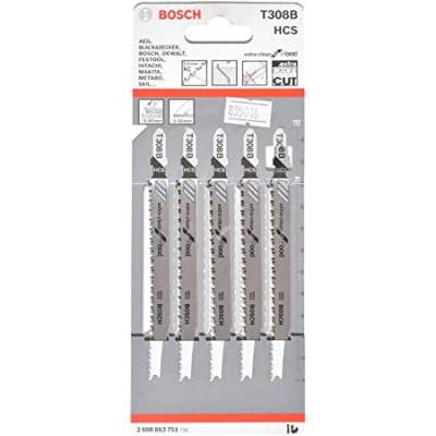 Будкрам купить 5 Лобзиковых пил Т 308 В Extra-clean for Wood, HCS