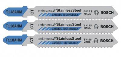 Будкрам купить 3 Лобзиковые пилы T 118 AHМ Endurance for Stainless Steel, Carbide 3 Лобзиковые пилы T 118 AHМ Endurance for Stainless Steel, Carbide 3