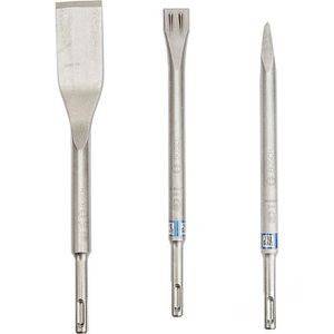 Будкрам купити Набір зубил LongLife SDS-Plus (Піковий 250 мм, Плоский 20x250 мм, Лопатковий 40x260 мм)