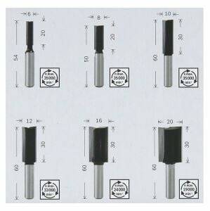 Будкрам купити Набір пазових фрез 6мм. 6шт. Набір пазових фрез 6мм. 6шт. 4