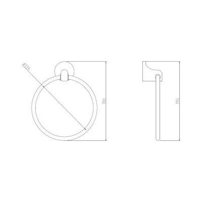 Будкрам купить Полотенцедержатель GF (CRM)S-2804 Полотенцедержатель GF (CRM)S-2804 4