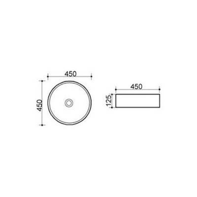Будкрам купить Раковина-чаша Q-tap Kalao WHI 4115/F008 с донным клапаном Раковина-чаша Q-tap Kalao WHI 4115/F008 с донным клапаном 2