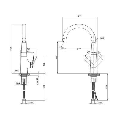Будкрам купить Смеситель для кухни Qtap Elegance CRM 007F Смеситель для кухни Qtap Elegance CRM 007F 4