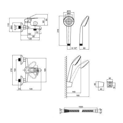 Будкрам купити Змішувач для ванни Lidz (CRM) 16 37 006 00 New Змішувач для ванни Lidz (CRM) 16 37 006 00 New 4