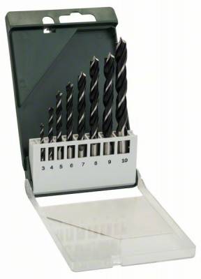 Будкрам купить Набор спиральных сверл по дереву 8 шт D3-10 Набор спиральных сверл по дереву 8 шт D3-10 1_small