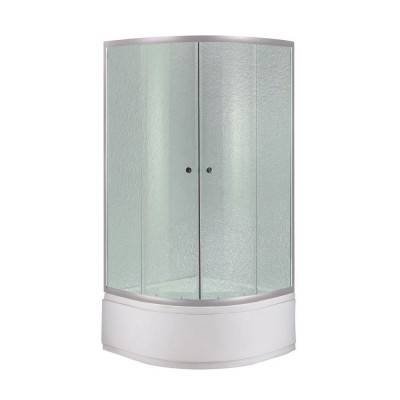 Будкрам купити Душова кабіна Lidz Latwa SC80x80.SAT.HIGH.FR, скло Frost 4 мм