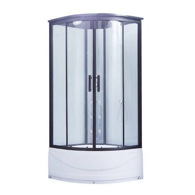 Будкрам купить Гидромассажный бокс Lidz Majatek SBM90x90.BLA.HIGH.TR, стекло прозрачное 5 мм