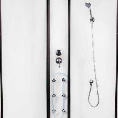 Будкрам купить Гидромассажный бокс Lidz Majatek SBM90x90.BLA.HIGH.TR, стекло прозрачное 5 мм Гидромассажный бокс Lidz Majatek SBM90x90.BLA.HIGH.TR, стекло прозрачное 5 мм 5