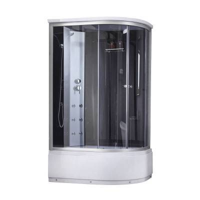 Будкрам купить Гидромассажный бокс Lidz Tani SBM120x80L.SAT.HIGH.GR, стекло тонированное 4 мм