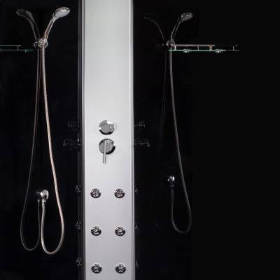 Будкрам купить Гидромассажный бокс Lidz Tani SBM120x80L.SAT.HIGH.GR, стекло тонированное 4 мм Гидромассажный бокс Lidz Tani SBM120x80L.SAT.HIGH.GR, стекло тонированное 4 мм 5