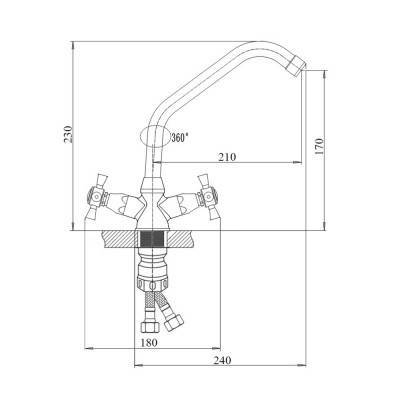 Будкрам купить Смеситель для кухни SW Omega 271F Смеситель для кухни SW Omega 271F 4