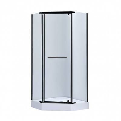 Будкрам купити Душова кабіна Lidz Dozorca SC90x90.BLA.LOW.TR, скло прозоре 6 мм