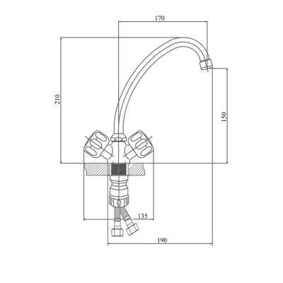Будкрам купить Смеситель для кухни SW Olympic 2710F Смеситель для кухни SW Olympic 2710F 4