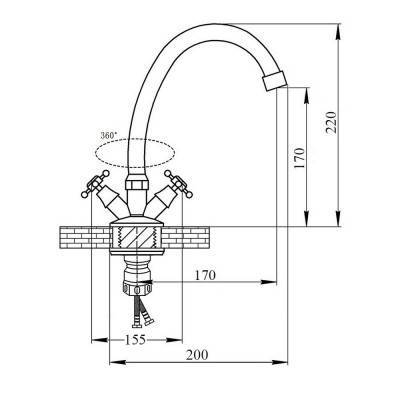 Будкрам купить Смеситель для кухни SW Olympic 2712F Смеситель для кухни SW Olympic 2712F 4