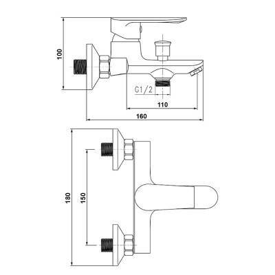 Будкрам купить Смеситель для ванны SW Magnum 006 Смеситель для ванны SW Magnum 006 4