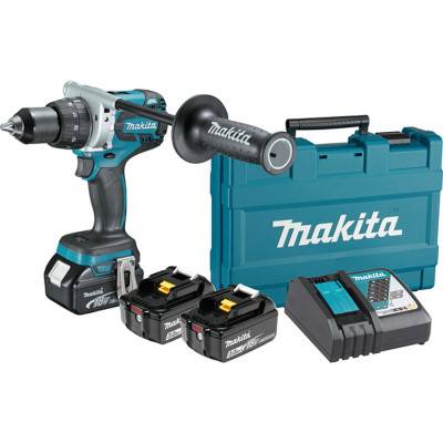 Будкрам купити Акумуляторний дриль-шуруповерт Makita DDF481RFE3, 3 акб BL1830, з/в DC18RC, кейс