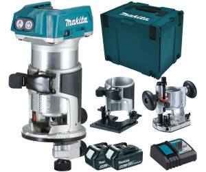 Будкрам купить Аккумуляторный фрезер DRT50RTJX2, LXT, 18В, 5Ач х 2 шт, DC18RС, Makpac, 6-8 мм