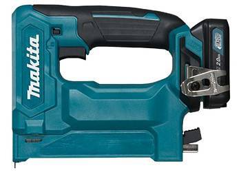 Будкрам купить Аккумуляторный степлер ST113DWAJ, CXT, 10,8В Slider, 2Ач х 2шт, DC10WC, Makpac, 10 мм