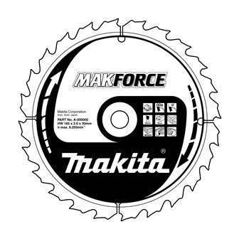 Будкрам купити Диск пиляльний по деревині MAKForce 180x30 мм 40Т