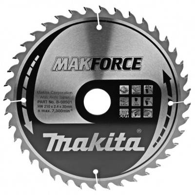 Будкрам купити Диск пиляльний по деревині MAKForce 210x30 мм 40Т