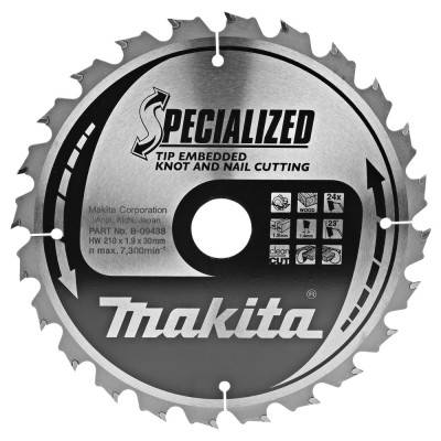 Будкрам купити Диск пиляльний по деревині з цвяхами Specialized 210x30/25 мм 24T