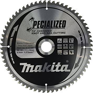 Будкрам купити Диск пиляльний по деревині з цвяхами Specialized 260x30 мм 64T