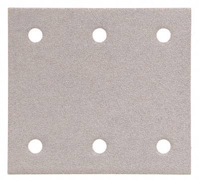 Будкрам купити Білий шліфувальний папір 114х102 мм К100, 6 отворів, 10 шт.