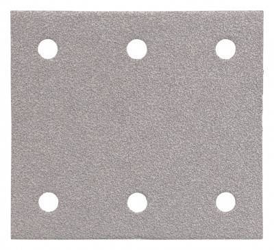 Будкрам купити Білий шліфувальний папір 114х102 мм К150, 6 отворів, 50 шт.