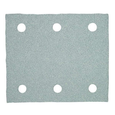 Будкрам купити Білий шліфувальний папір 114х102 мм К240, 6 отворів, 50 шт.