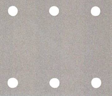 Будкрам купити Білий шліфувальний папір 114х102 мм К80, 6 отворів, 50 шт.