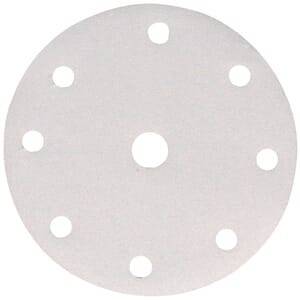 Будкрам купить Белая шлифовальная бумага 150 мм К40, 6 отверстий, 10 шт.