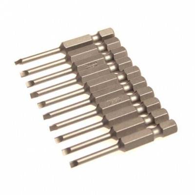 Будкрам купить Набор бит со шлицем с шестигранным хвостовиком 8x1,6 мм (10 шт.)