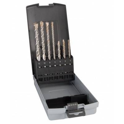 Будкрам купить Набор буров SDS-PLUS T.C.T. 5, 6, 8x110 мм,  6, 8, 10, 12,x160 мм, 7 шт.